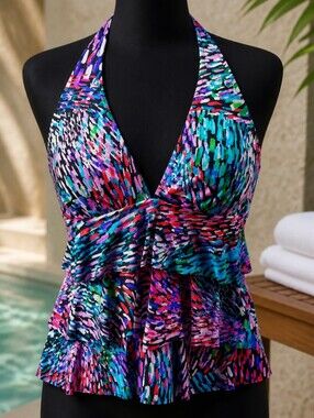 American Beach Swimsuit Top Only, Size 10 NWT